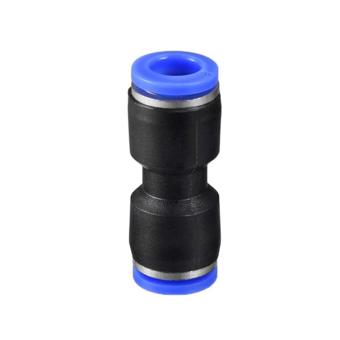 uxcell Uxcell 3pcs Push to Connect Fittings Tube Connect  8mm or 5/16" Straight OD Push Fit Fittings Tube Fittings Push Lock Blue