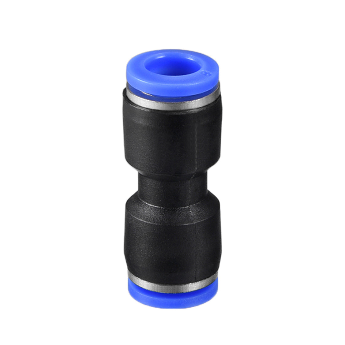 uxcell Uxcell 5pcs Push to Connect Fittings Tube Connect  8mm or 5/16" Straight OD Push Fit Fittings Tube Fittings Push Lock Blue