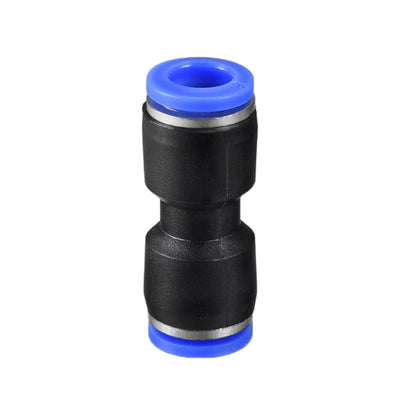 Harfington Uxcell 5pcs Push to Connect Fittings Tube Connect  8mm or 5/16" Straight OD Push Fit Fittings Tube Fittings Push Lock Blue