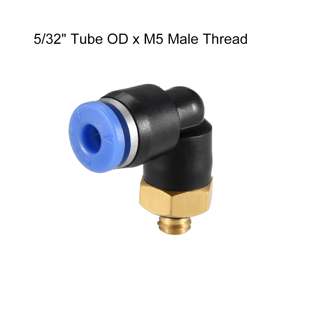 Harfington Push to Connect Tube Fitting, Male Elbow Thread Pneumatic Air Push Fit Lock Fitting