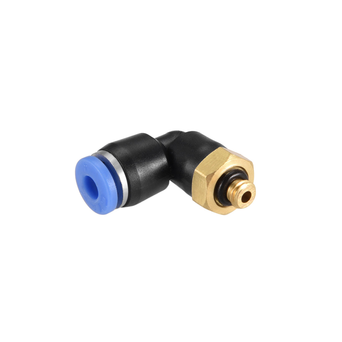 Harfington Push to Connect Tube Fitting, Male Elbow Thread Pneumatic Air Push Fit Lock Fitting