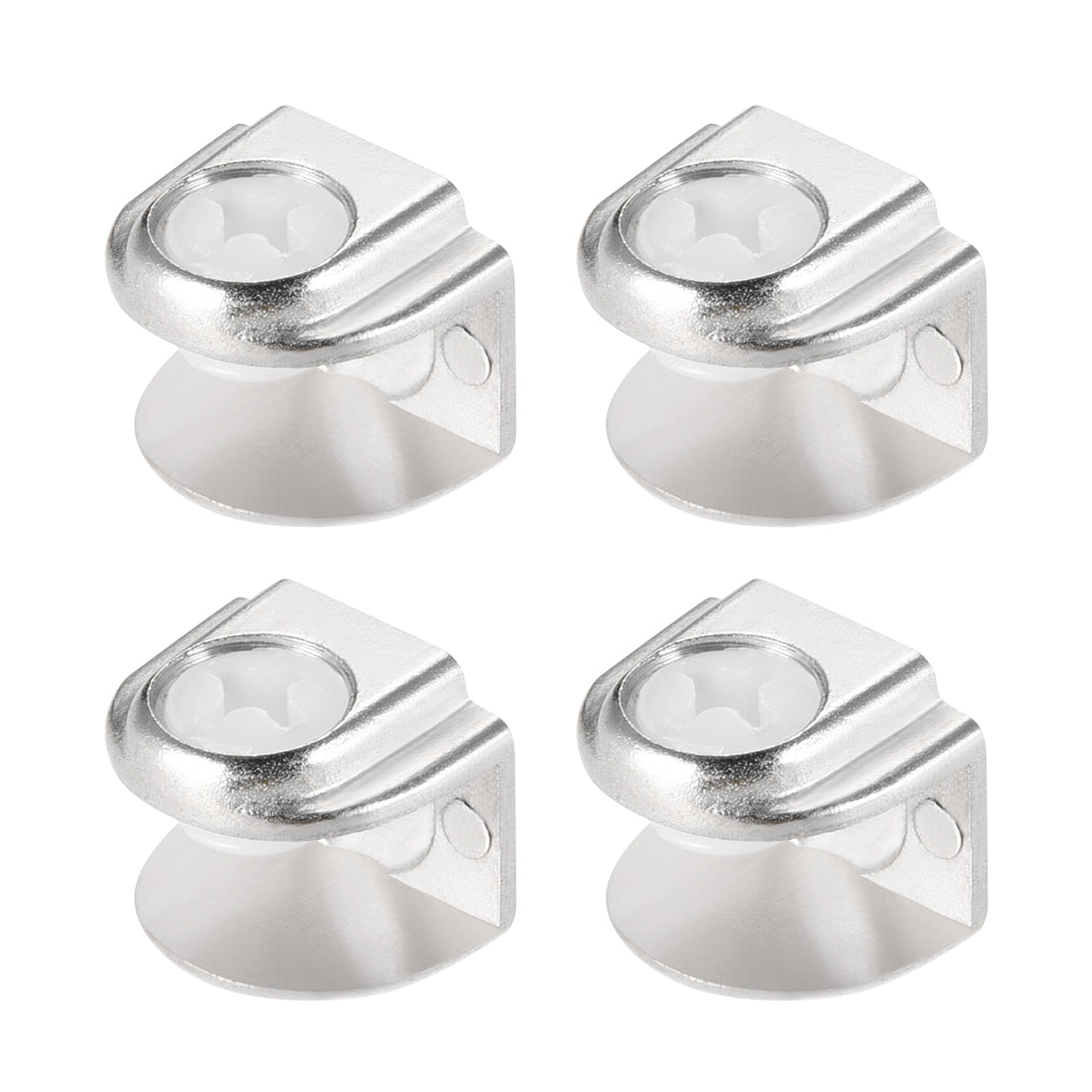 uxcell Uxcell Glass Shelf Support, Zinc Alloy Clip Holder for 6-9mm Thickness 4pcs