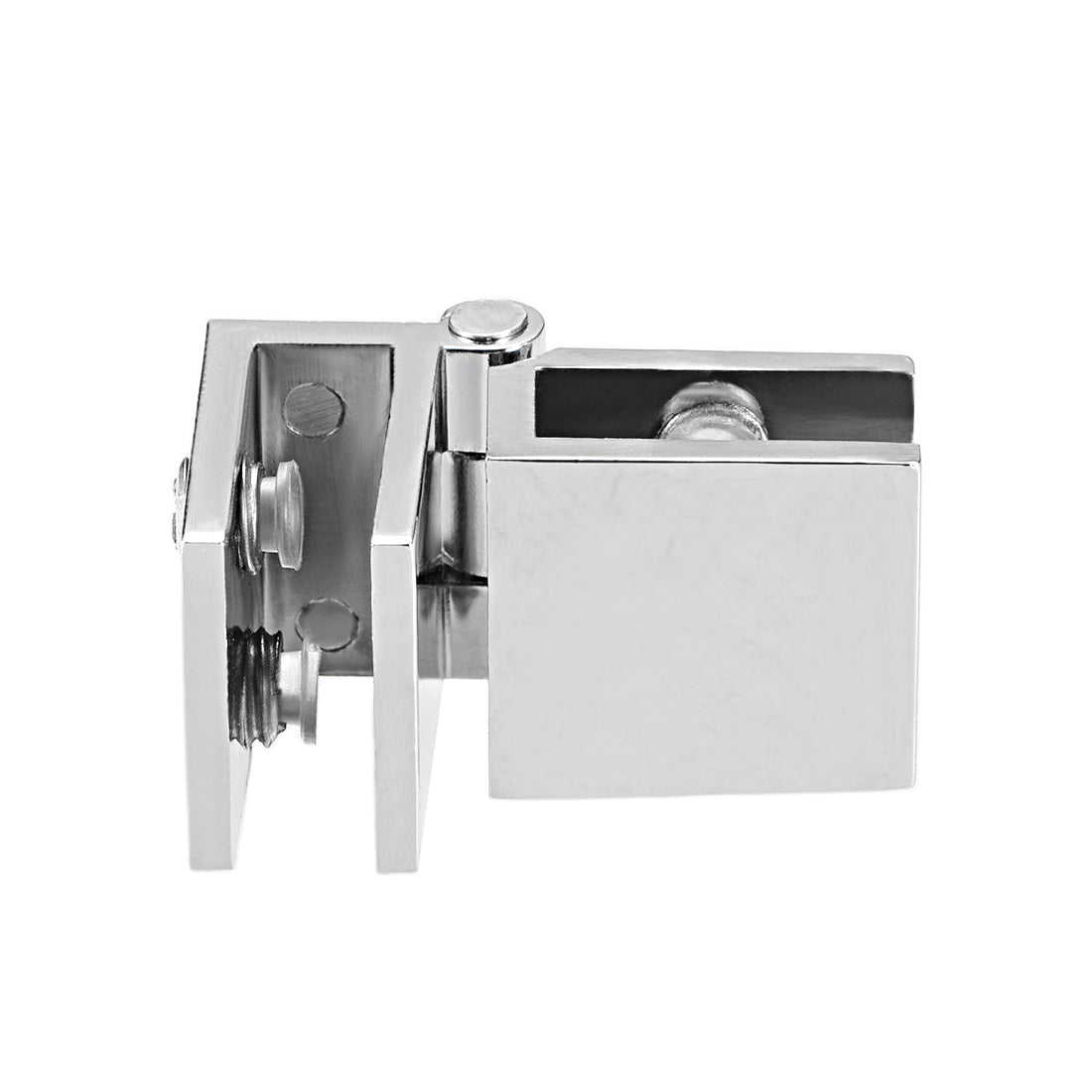 uxcell Uxcell Glass Door Hinge - 90 Degree Cupboard Showcase Cabinet Door Hinge Glass Clamp ,Zinc Alloy , for 5-8mm Glass Thickness 4Pcs