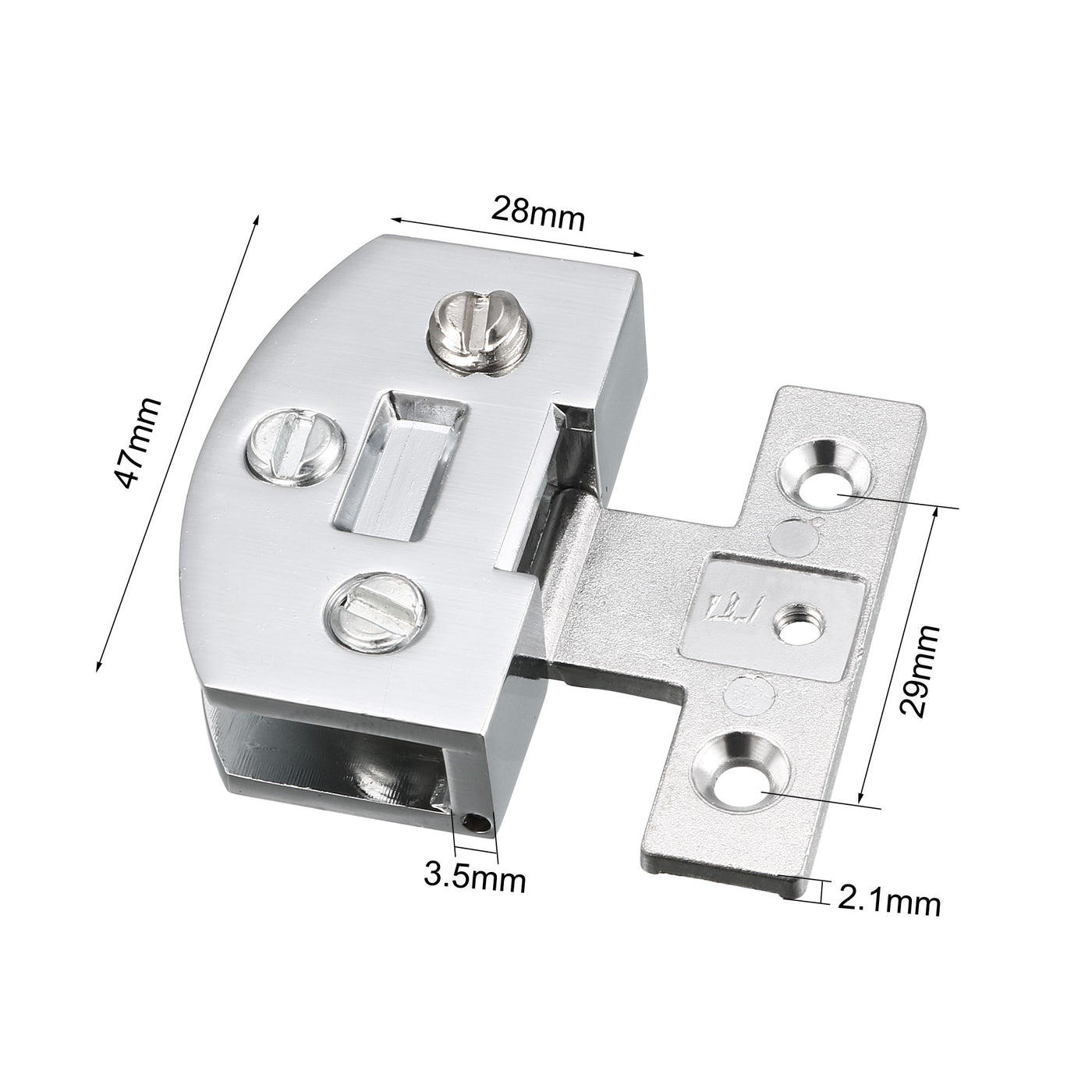 uxcell Uxcell 4Stk Glas Scharnier verstellbare Klammer für 5-8mm Dicke