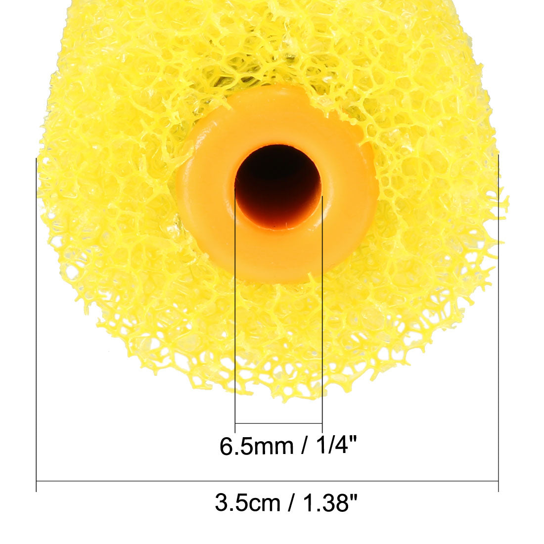 uxcell Uxcell Mini Schwamm Bemalen Walze Deckel Nap 1/4'' Loch Durchmesser Maximal Grob 4 Zoll de