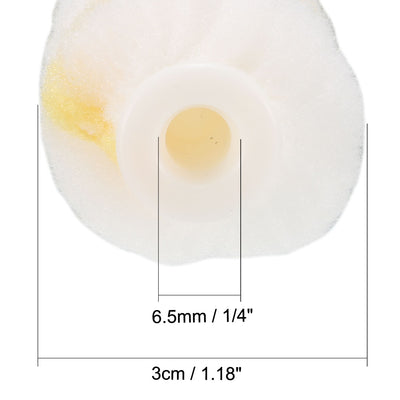 Harfington Uxcell 5 Stk.Mini Walze Deckel Nap Malerei Inkap Malerei 1/4'' Loch Durchmesser 4 Zoll