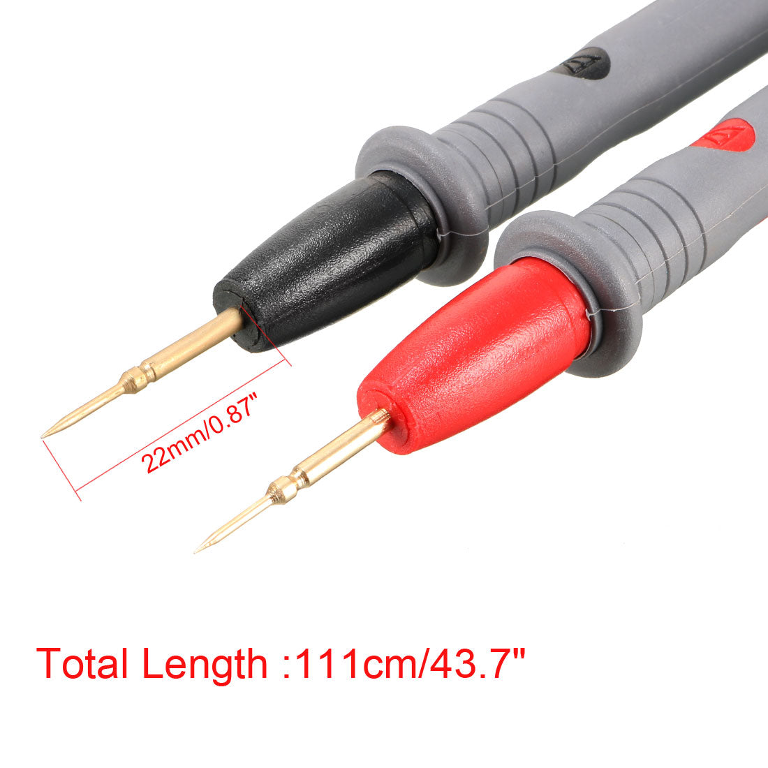 uxcell Uxcell Multimeter Test Leads Banana Plug with Copper Probe﻿ Alligator Clips 20A 4in1 Set