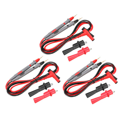 Harfington Uxcell Multimeter Test Leads Banana Plug with Copper Probe﻿ and Alligator Clips, 20A , 12-in-1 Set