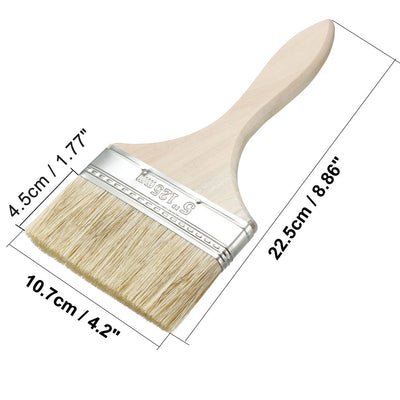 Harfington Uxcell 5" Width Paint Brush Painting Drawing Oil Glues Faux Bristle Pen Paintbrush