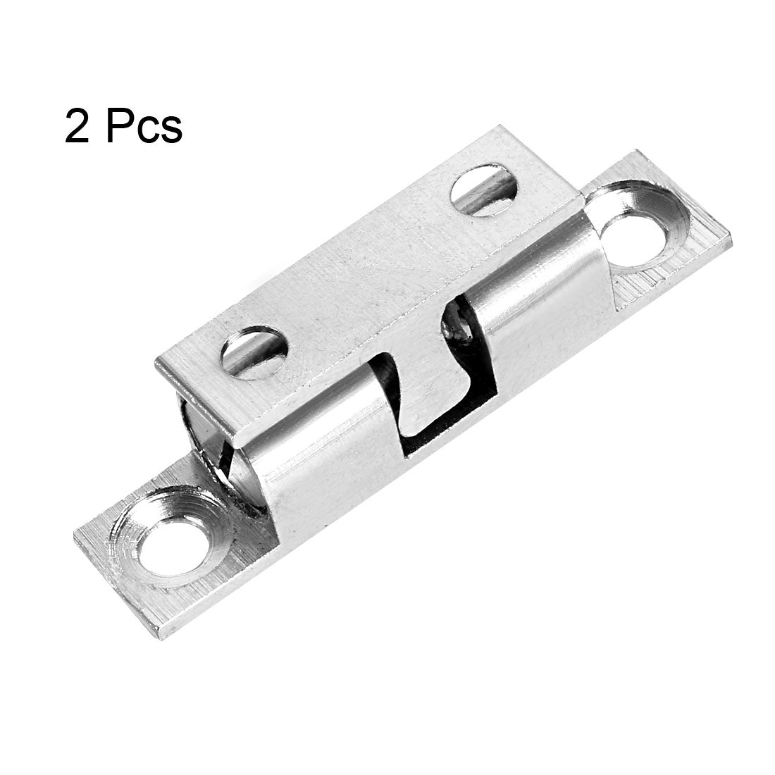 uxcell Uxcell 2pcs Cabinet Door Closet Brass Ball Catch Tension Latch 40mm Length Silver Tone