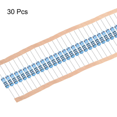 Harfington Uxcell 1Watt 0.1 Ohm Metal Film Resistors 1% Tolerances 30Pcs