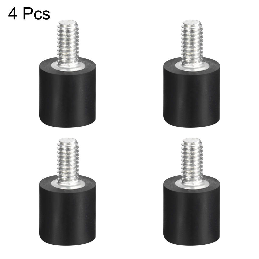 uxcell Uxcell Thread Male Female Rubber Mounts,Vibration Isolators 4pcs