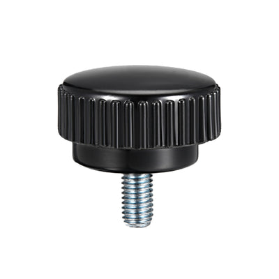 Harfington Uxcell M8 x 15mm Male Thread Knurled Clamping Knob Grip Thumb Screw on Type