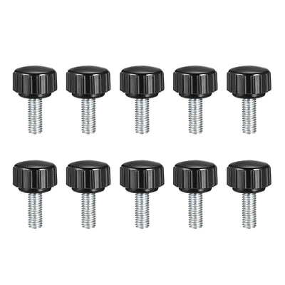 Harfington Uxcell M5 x 16mm Male Thread Knurled Clamping Knobs Grip Thumb Screw on Type 10 Pcs