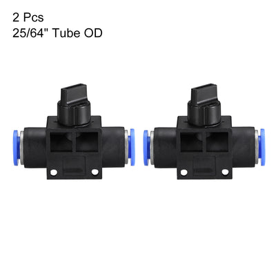 Harfington Uxcell 10mm OD Pneumatic Air Flow Control Speed Valve Union Straight 2pcs