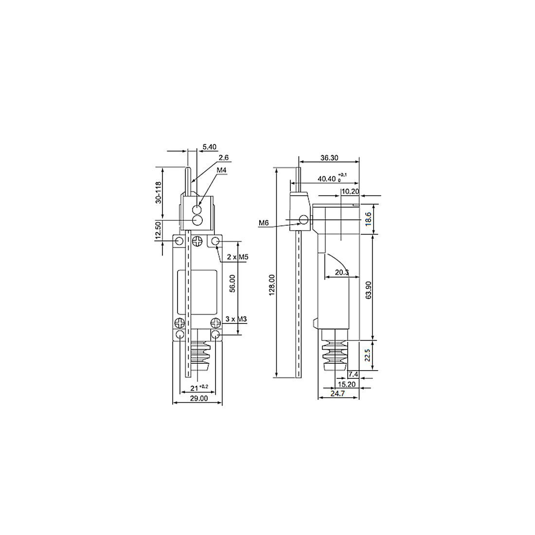 uxcell Uxcell Grenz Schalter Einstellbar Stab Leber Arm 1NC+1NO CNC Mühle Laser Plasma TZ-8107 de