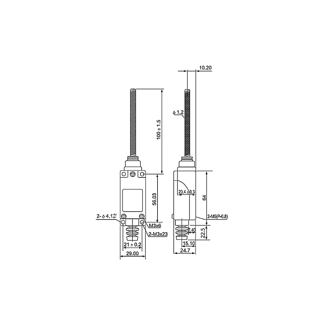 uxcell Uxcell Grenze Schalter Flexible Spule Feder Stab 1NC+1NO CNC Mühle Laser Plasma TZ-8167 de