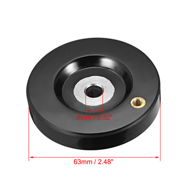 Harfington Uxcell Hand Wheel 63mm Diameter 8mm Hole Diameter for Milling Machine