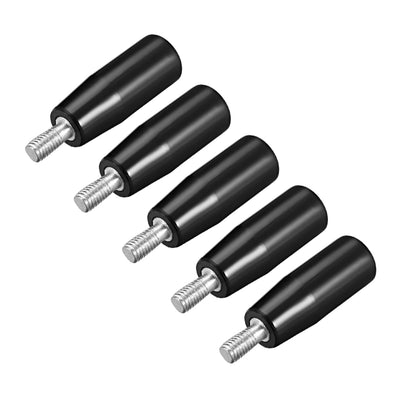 Harfington Uxcell 5 Pcs Revolving Handwheel Machine Handle M8x50 Male Threaded Stem 2-inch Length for Milling Machine