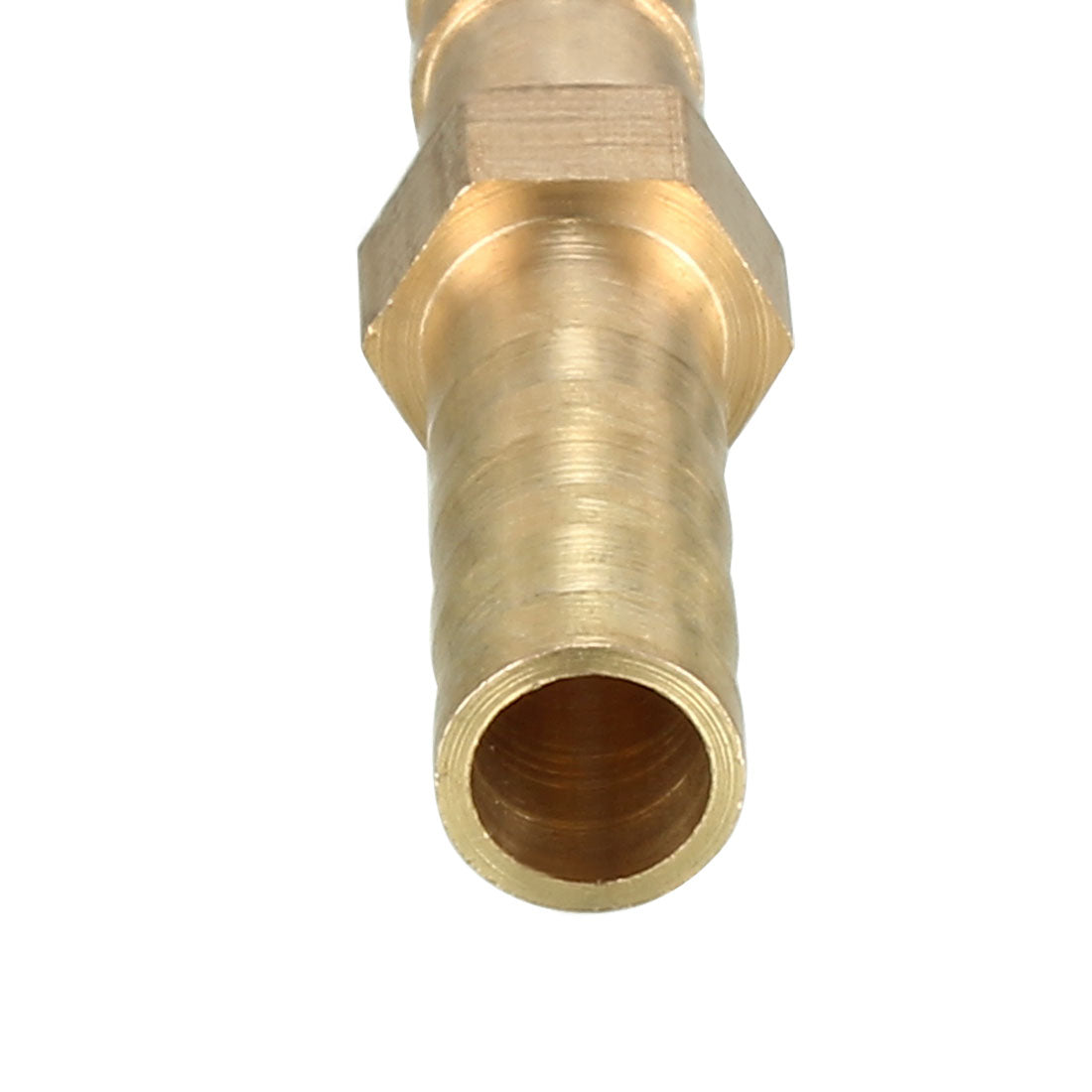 uxcell Uxcell 6mm Brass Barb Hose Fitting Straight Connector Coupler 10pcs