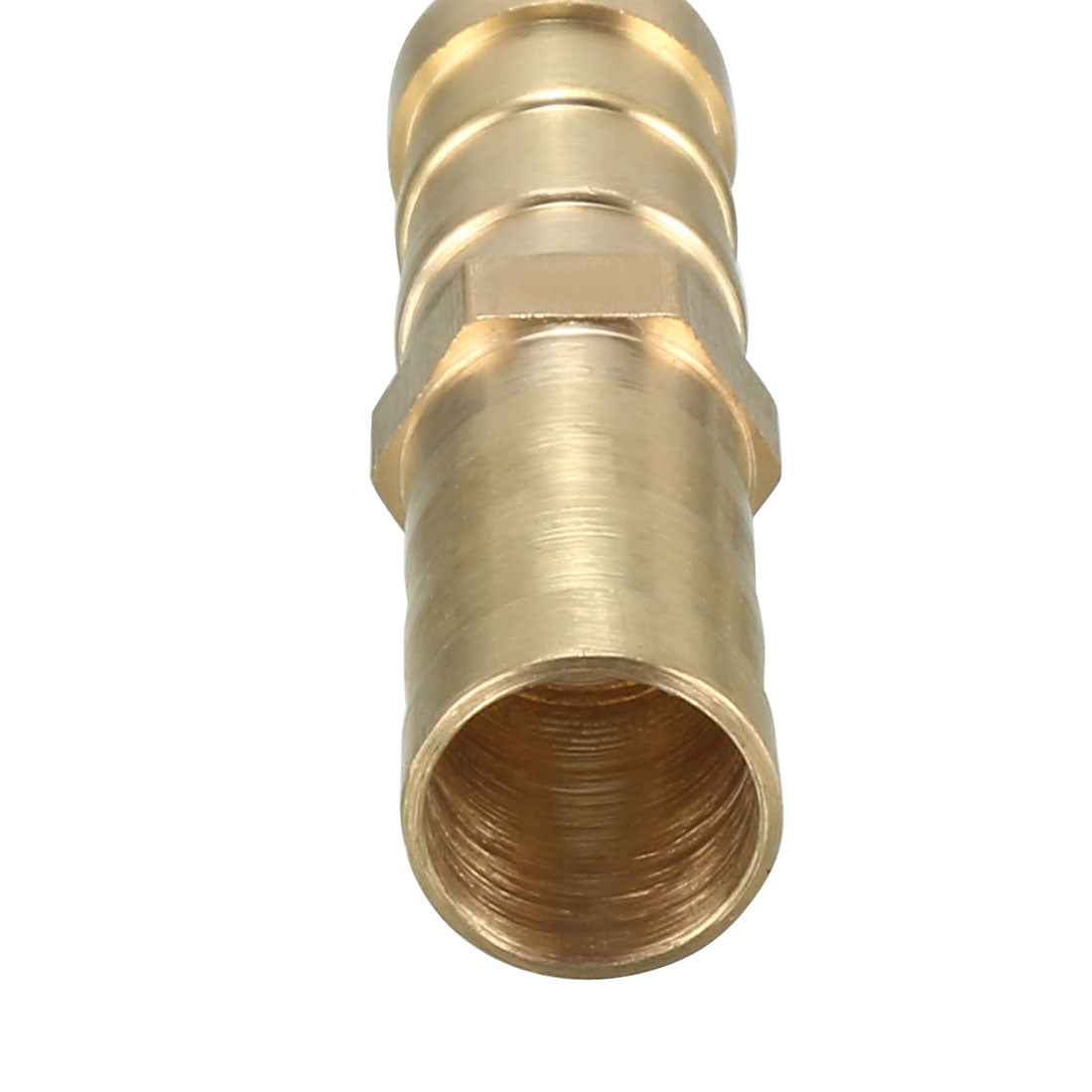 uxcell Uxcell 10mm Brass Barb Hose Fitting Straight Connector Coupler 5pcs