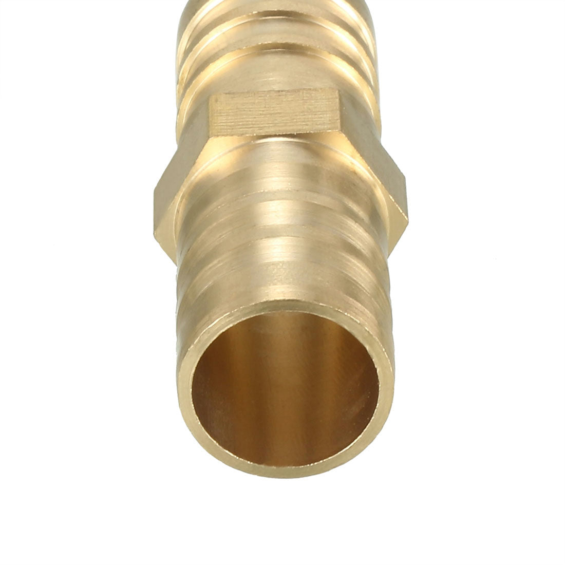 uxcell Uxcell 16mm Brass Barb Hose Fitting Straight Connector Coupler