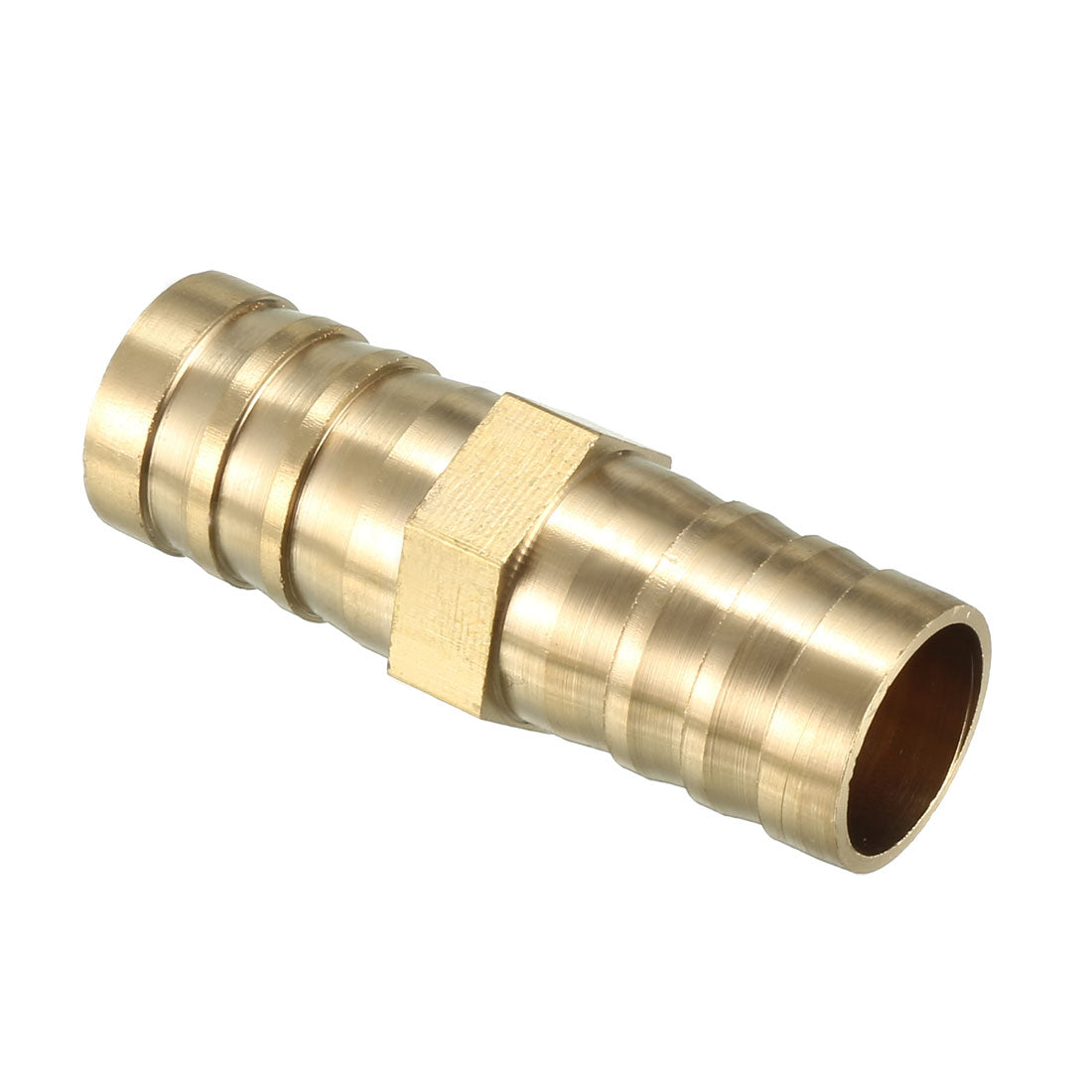 uxcell Uxcell 16mm Brass Barb Hose Fitting Straight Connector Coupler