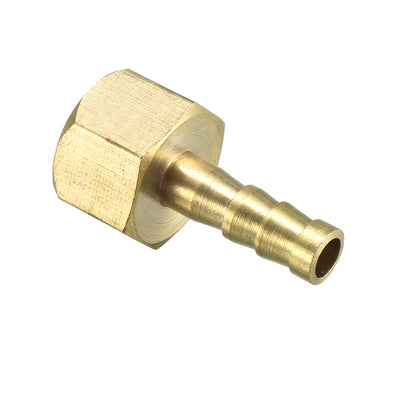 Harfington Uxcell Brass Barb Hose Fitting Connector Adapter 6mm Barbed x G1/4 Female Pipe