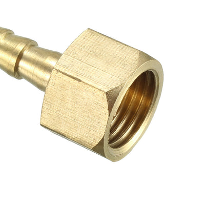 Harfington Uxcell Brass Barb Hose Fitting Connector Adapter 6mm Barbed x G1/4 Female Pipe