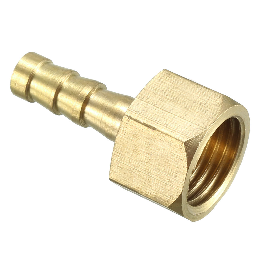 uxcell Uxcell Brass Barb Hose Fitting Connector Adapter 6mm Barbed x G1/4 Female Pipe