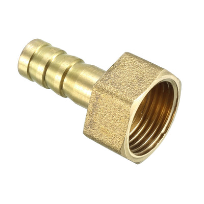 Harfington Uxcell Brass Barb Hose Fitting Connector Adapter 8mm Barbed x 3/8 PT Female Pipe