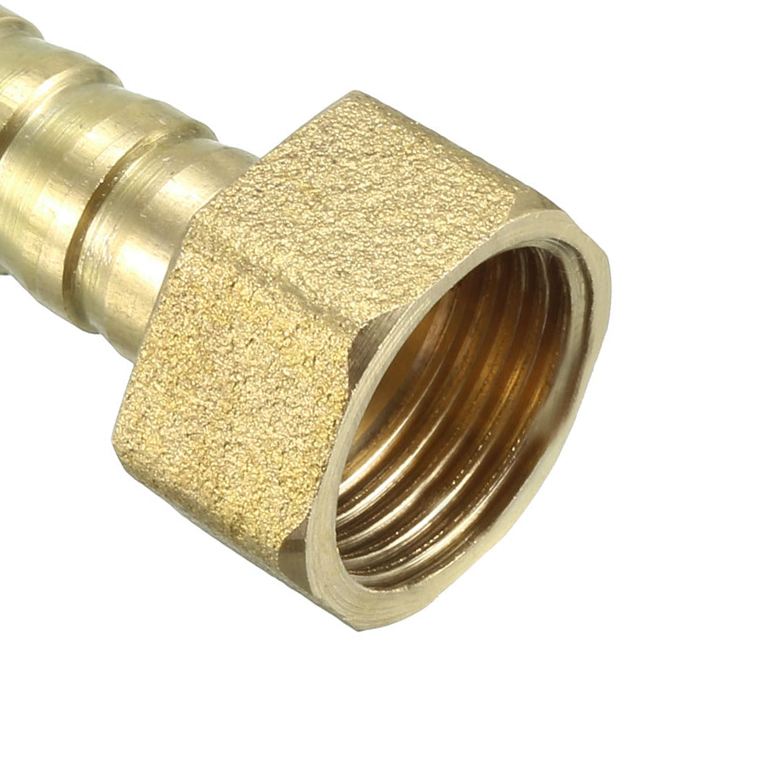 uxcell Uxcell Brass Barb Hose Fitting Connector Adapter 10mm Barbed x 3/8 PT Female Pipe