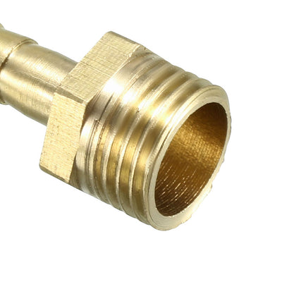 Harfington Uxcell Brass Barb Hose Fitting Connector Adapter 6mm Barbed x 1/4 PT Male Pipe