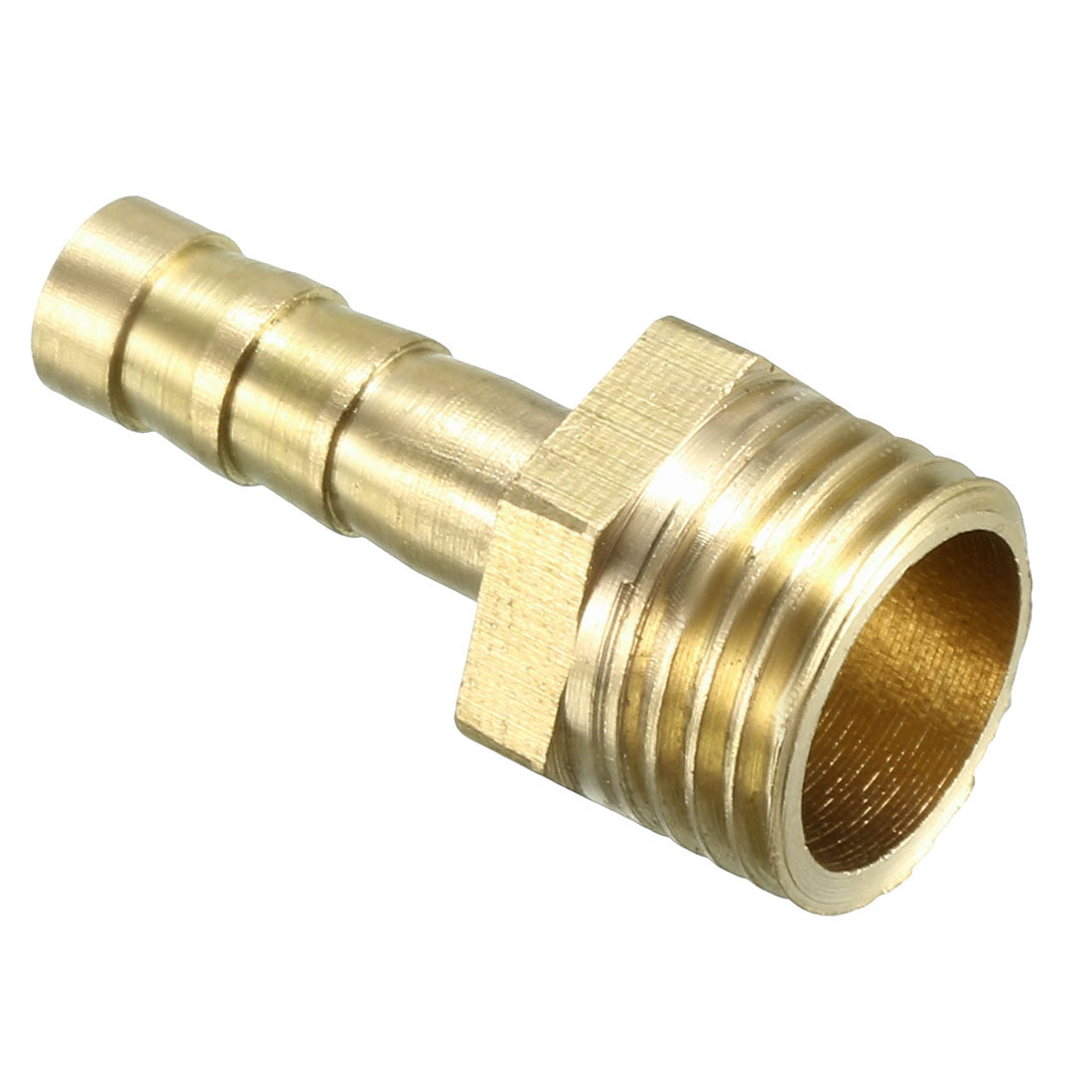 uxcell Uxcell Brass Barb Hose Fitting Connector Adapter 6mm Barbed x 1/4 PT Male Pipe