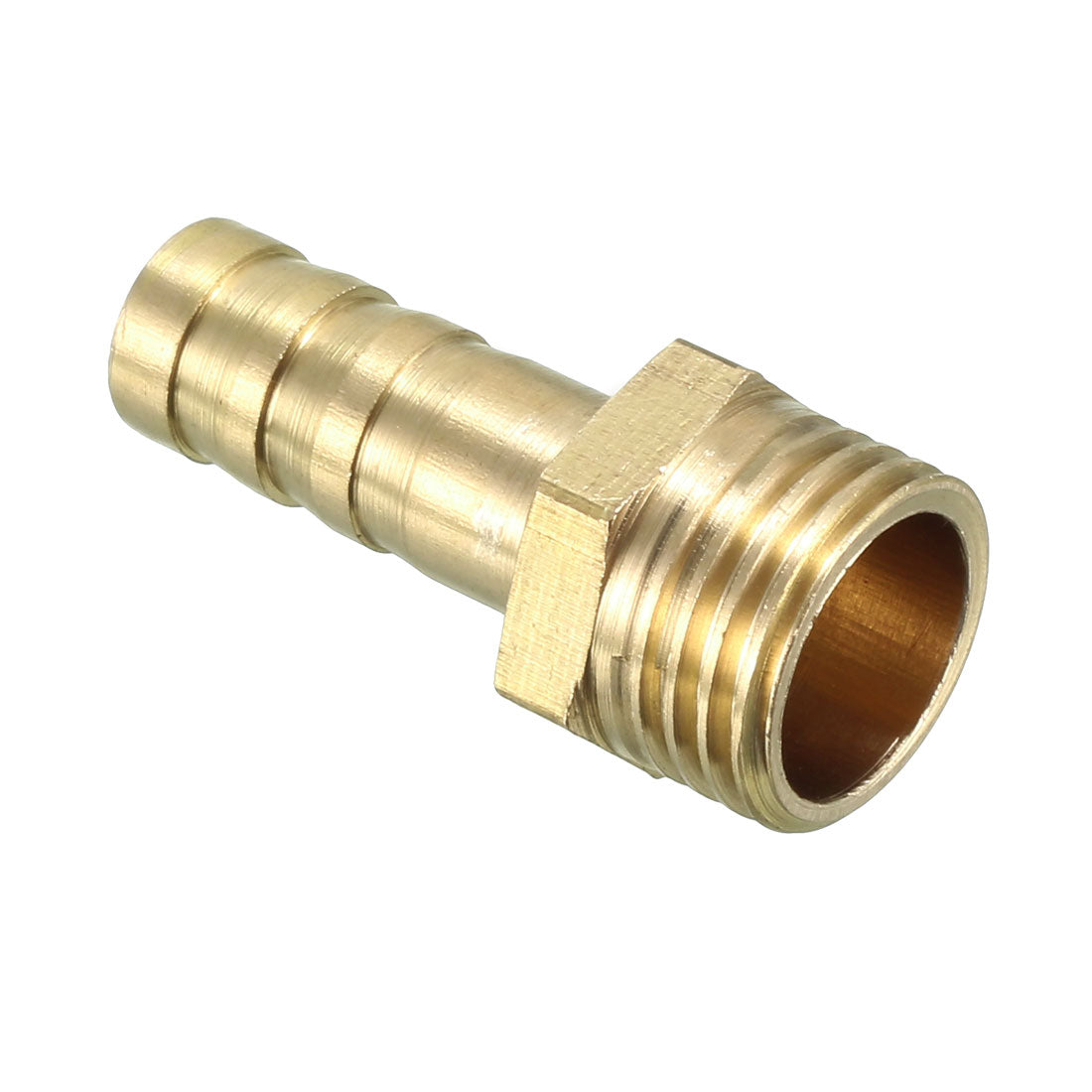 uxcell Uxcell Brass Barb Hose Fitting Connector Adapter 8mm Barbed x G1/4 Male Pipe