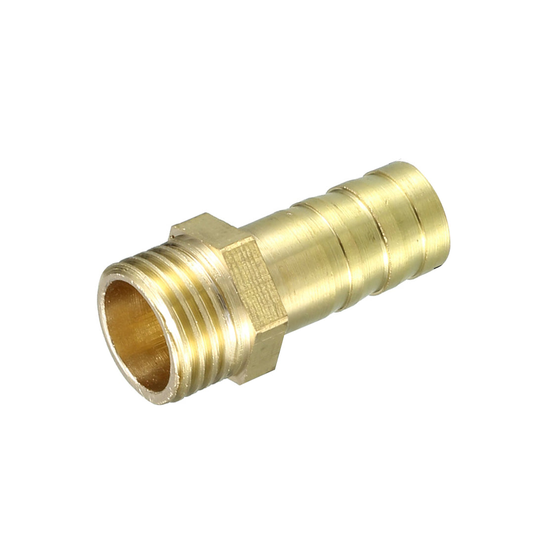 uxcell Uxcell Brass Barb Hose Fitting Connector Adapter 10mm Barbed x 1/4 PT Male Pipe 5pcs