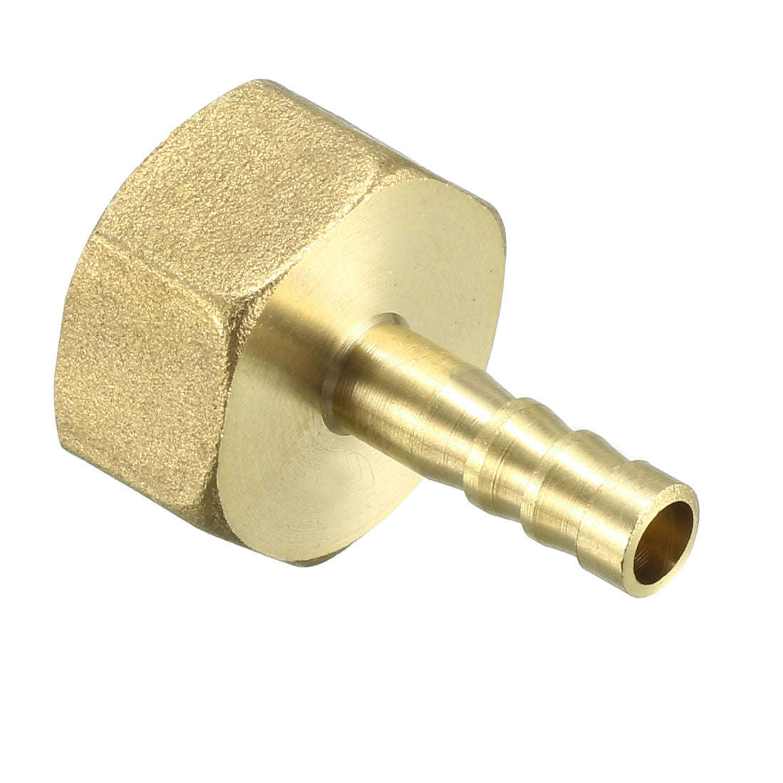 uxcell Uxcell Brass Barb Hose Fitting Connector Adapter 6.5mm Barbed x G1/2 Female Pipe