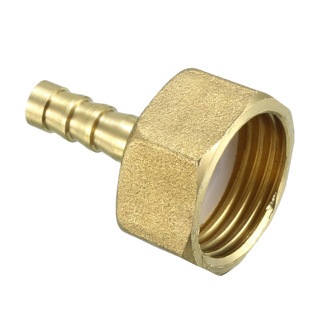 uxcell Uxcell Brass Barb Hose Fitting Connector Adapter 6.5mm Barbed x G1/2 Female Pipe