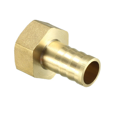 Harfington Uxcell Brass Barb Hose Fitting Connector Adapter 16mm Barbed x 3/4 PT Female Pipe 2pcs