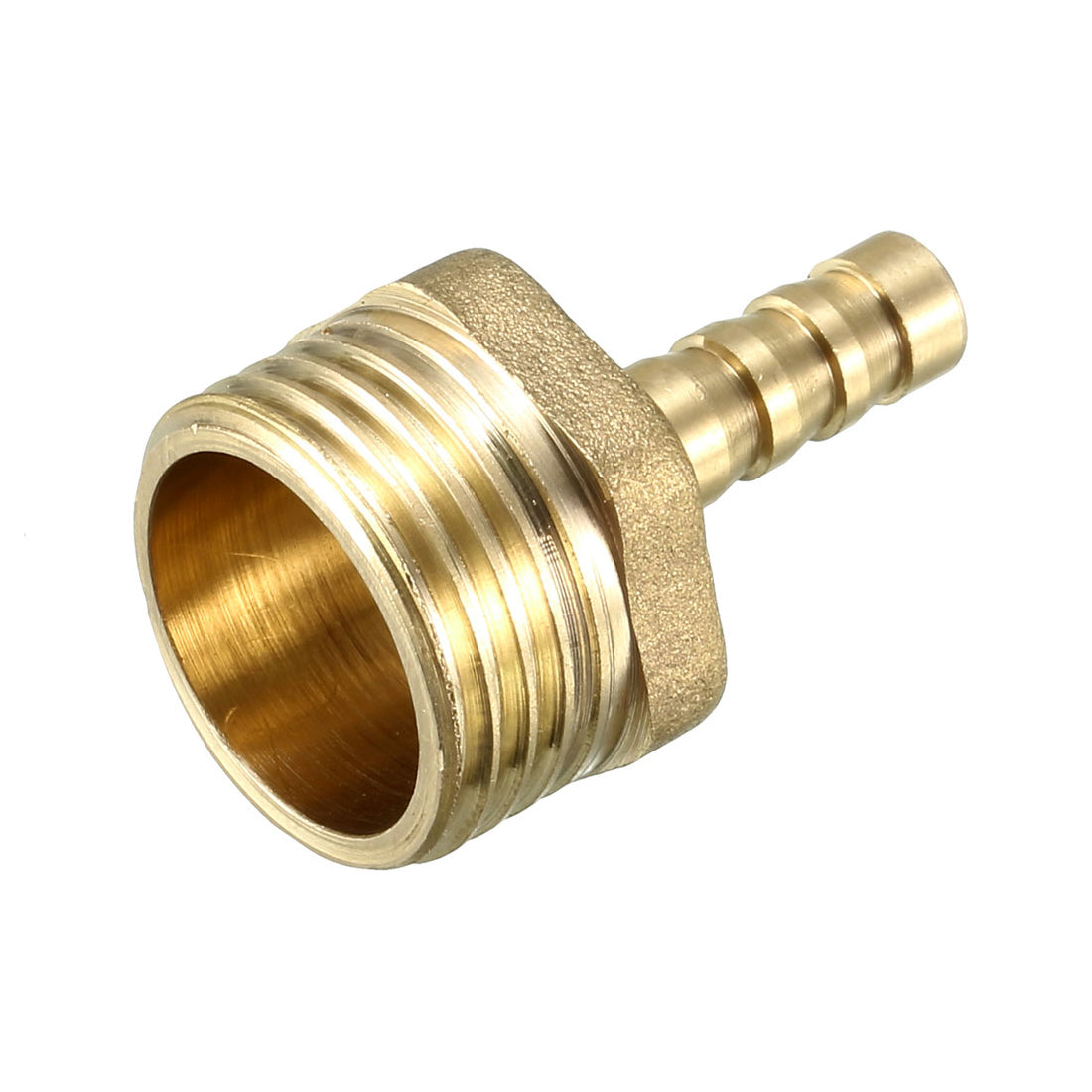 uxcell Uxcell Brass Barb Hose Fitting Connector Adapter 6mm Barbed x 1/2 PT Male Pipe