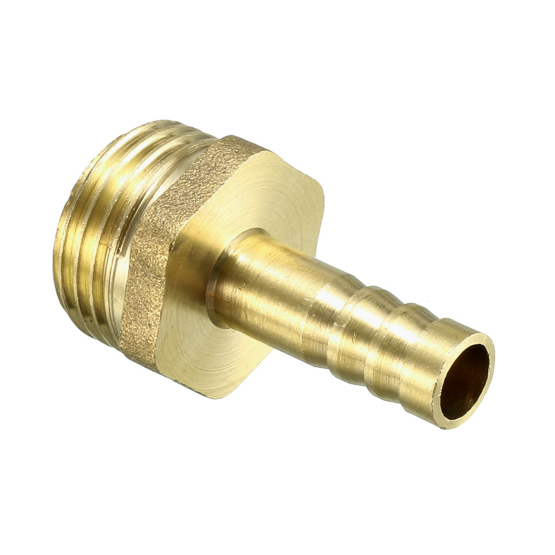 uxcell Uxcell Brass Barb Hose Fitting Connector Adapter 8.5mm Barbed x G1/2 Male Pipe