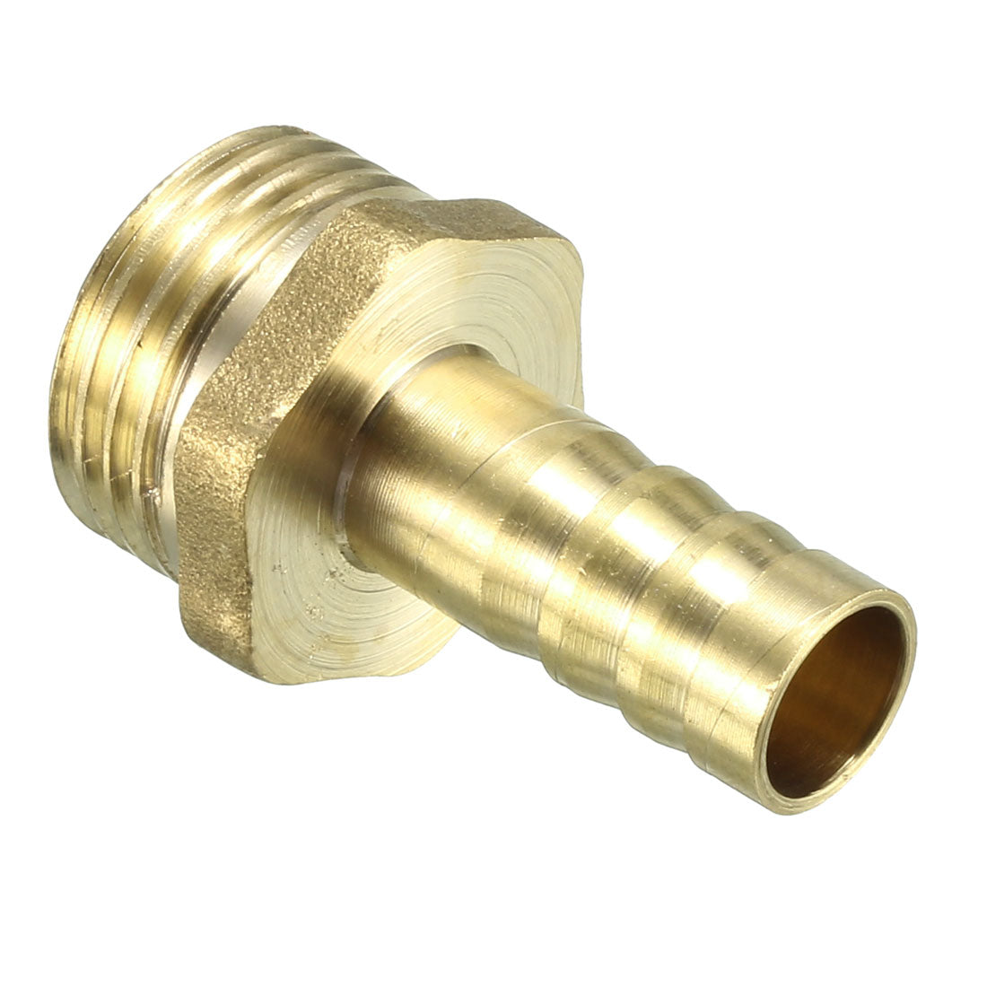 uxcell Uxcell Brass Barb Hose Fitting Connector Adapter 10mm Barbed x 1/2 PT Male Pipe