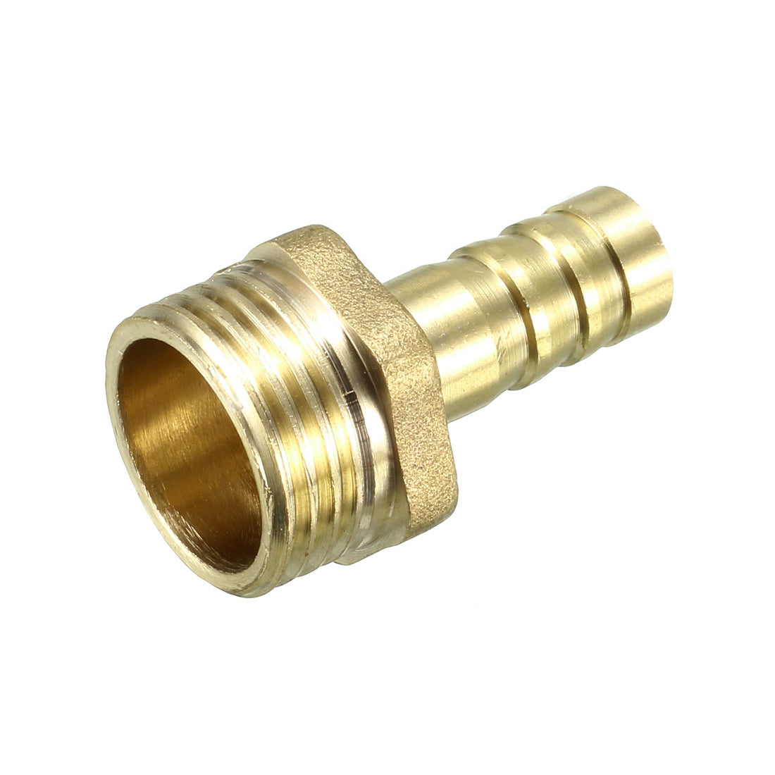 uxcell Uxcell Brass Barb Hose Fitting Connector Adapter 10mm Barbed x 1/2 PT Male Pipe