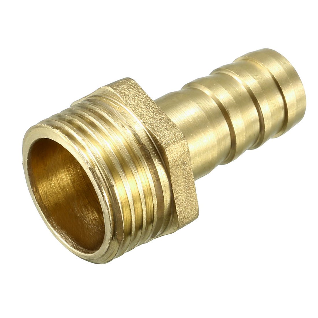 uxcell Uxcell Brass Barb Hose Fitting Connector Adapter 12mm Barbed x G1/2 Male Pipe