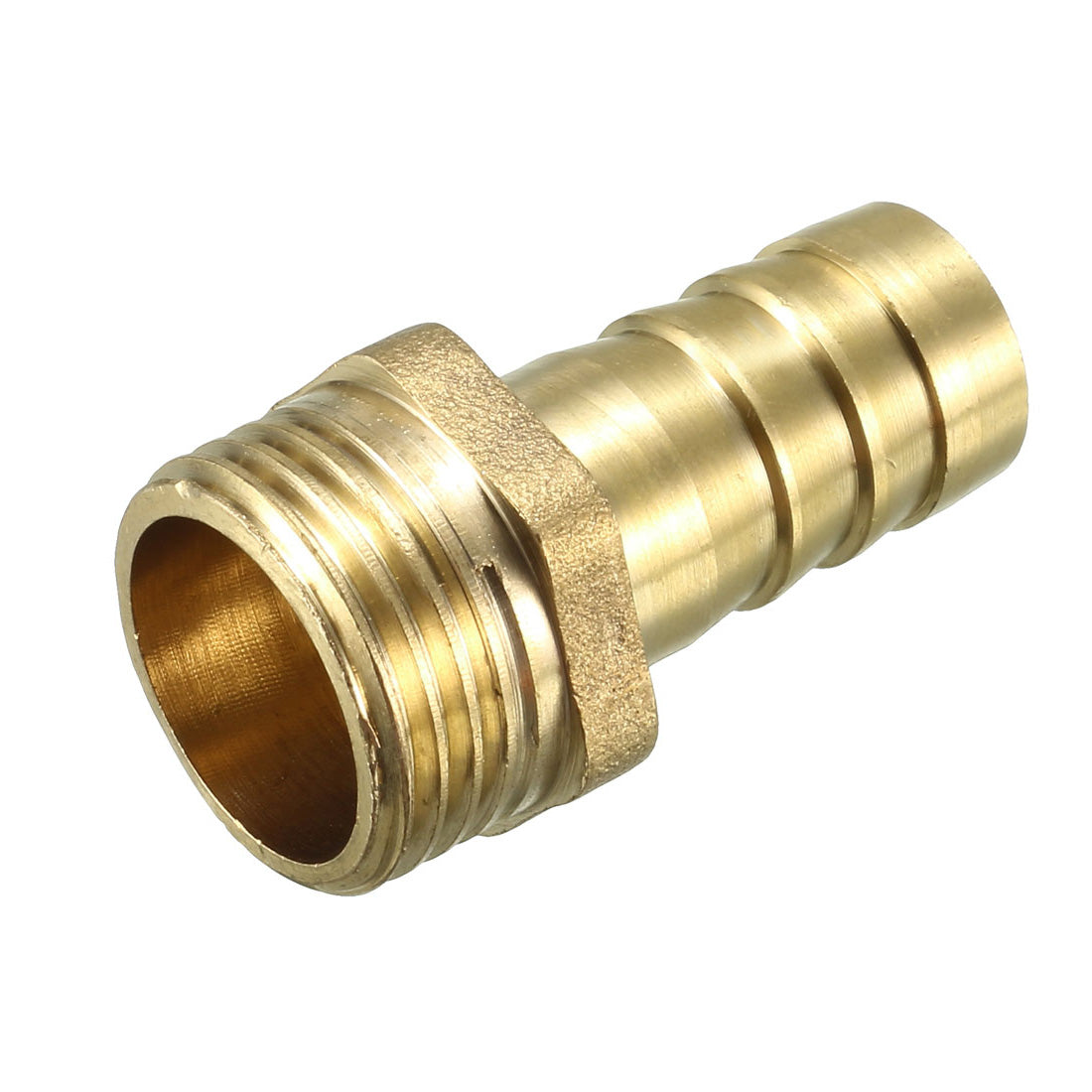 uxcell Uxcell Brass Barb Hose Fitting Connector Adapter 14mm Barbed x 1/2 PT Male Pipe