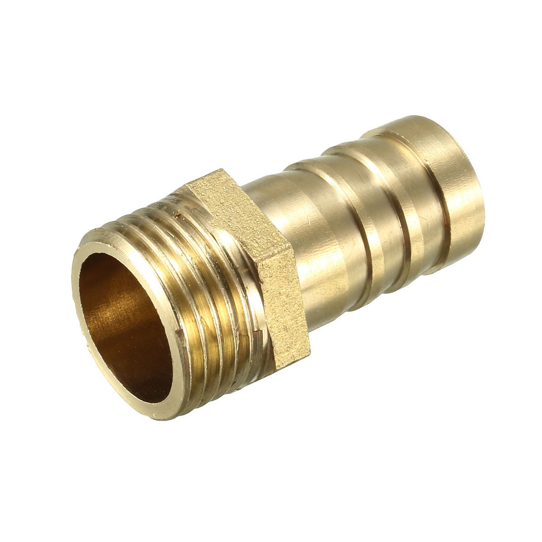 uxcell Uxcell Brass Barb Hose Fitting Connector Adapter 16mm Barbed x 1/2 BSP Male Pipe