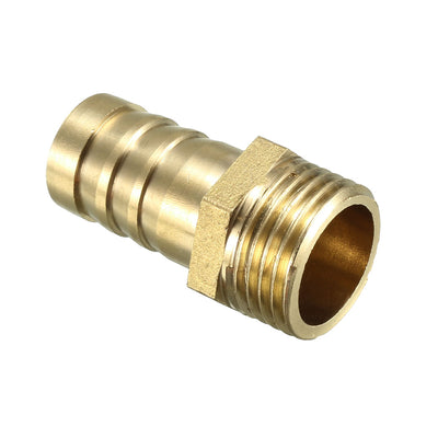 Harfington Uxcell Brass Barb Hose Fitting Connector Adapter 16mm Barbed x 1/2 BSP Male Pipe