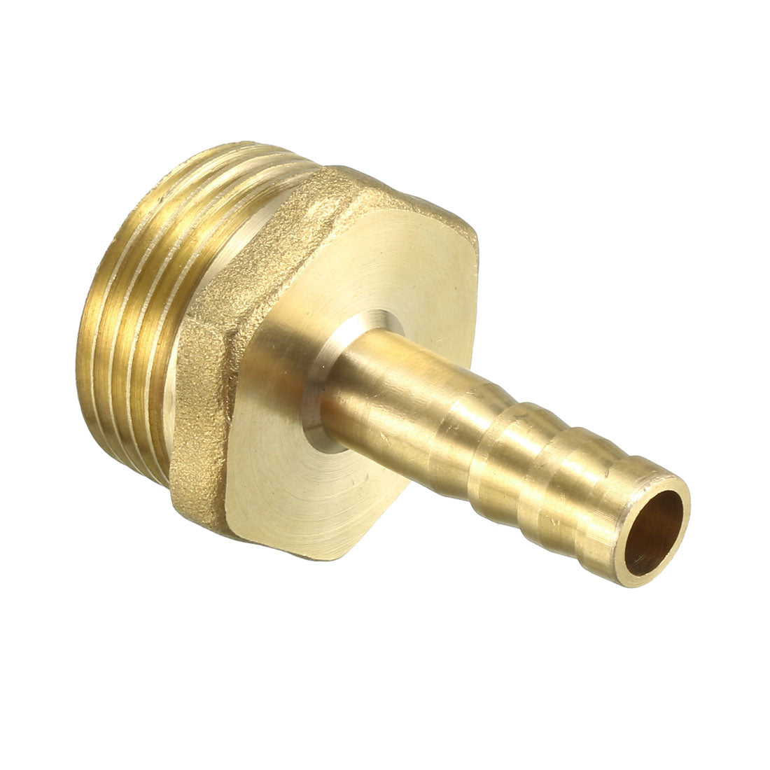 uxcell Uxcell Brass Barb Hose Fitting Connector Adapter 8.5mm Barbed x G3/4 Male Pipe 2pcs