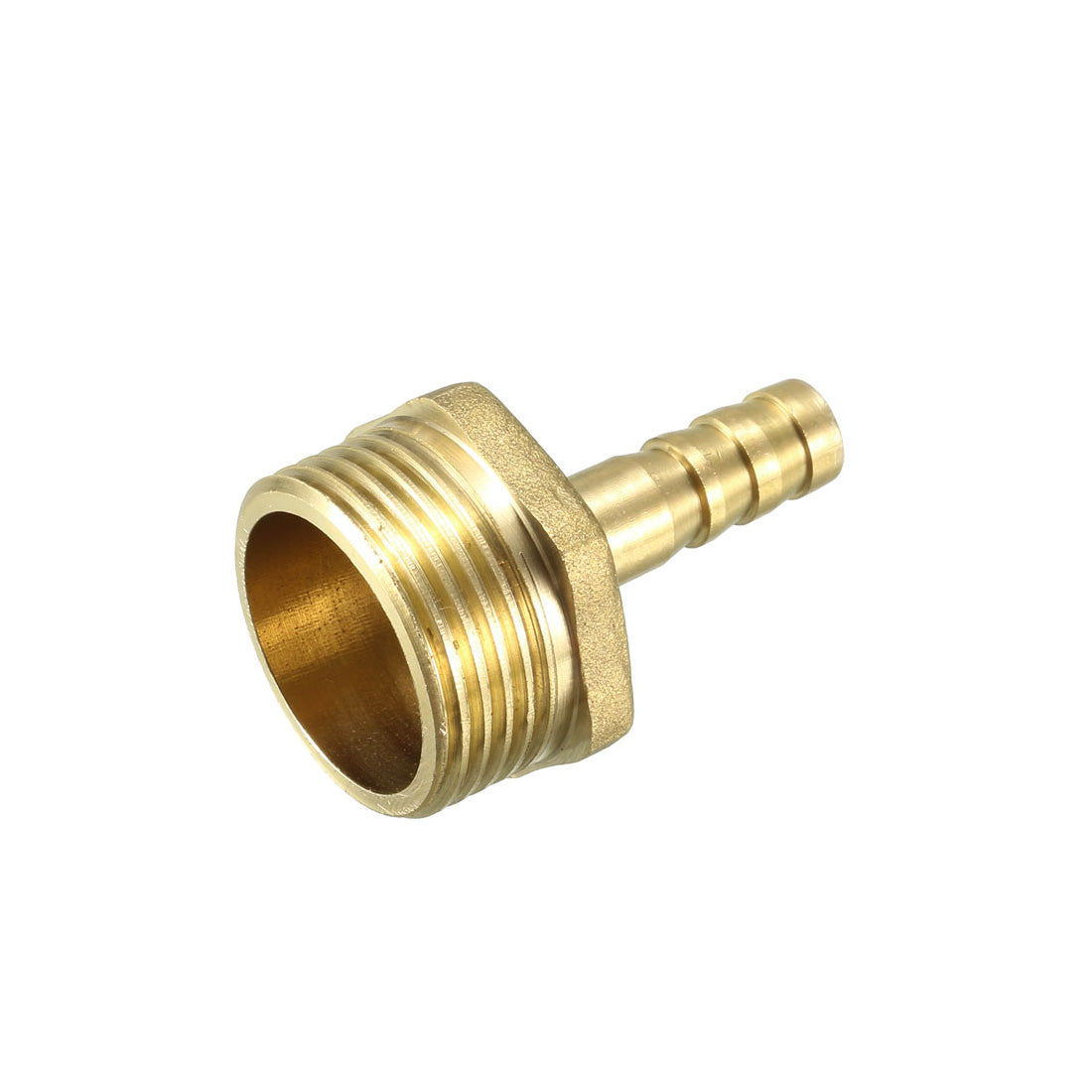 uxcell Uxcell Brass Barb Hose Fitting Connector Adapter 8.5mm Barbed x G3/4 Male Pipe 2pcs