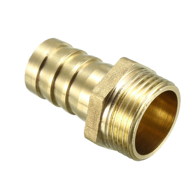 Harfington Uxcell Brass Barb Hose Fitting, Connector Adapter 19mm Barbed x G3/4 Male Pipe